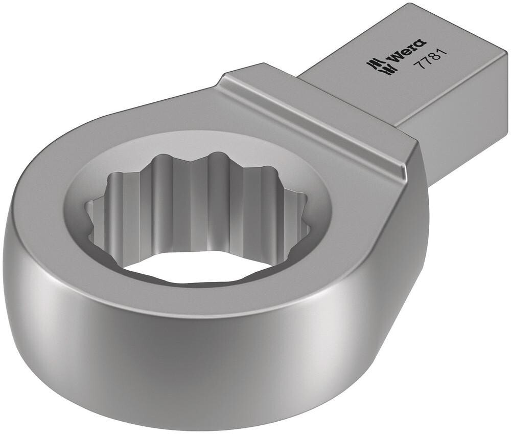 Торцевая головка, свечной или торцевый ключ Wera 7781. Product type: Torque wrench end fitting, Product colour: Silver, Hex key sizes (metric): 30 mm