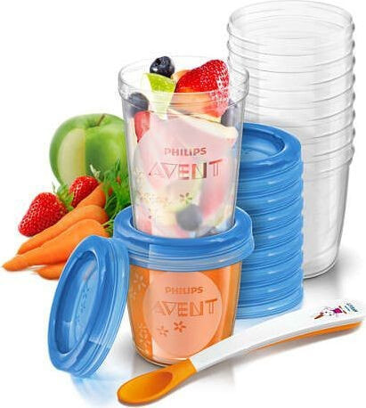 Avent Food container blue 10x180ml 10x240ml (SCF721 / 20)