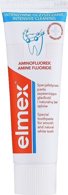 Spezielle Zahnpasta für glatte und natürlich weiße Zähne - Elmex Toothpaste Intensive Cleaning