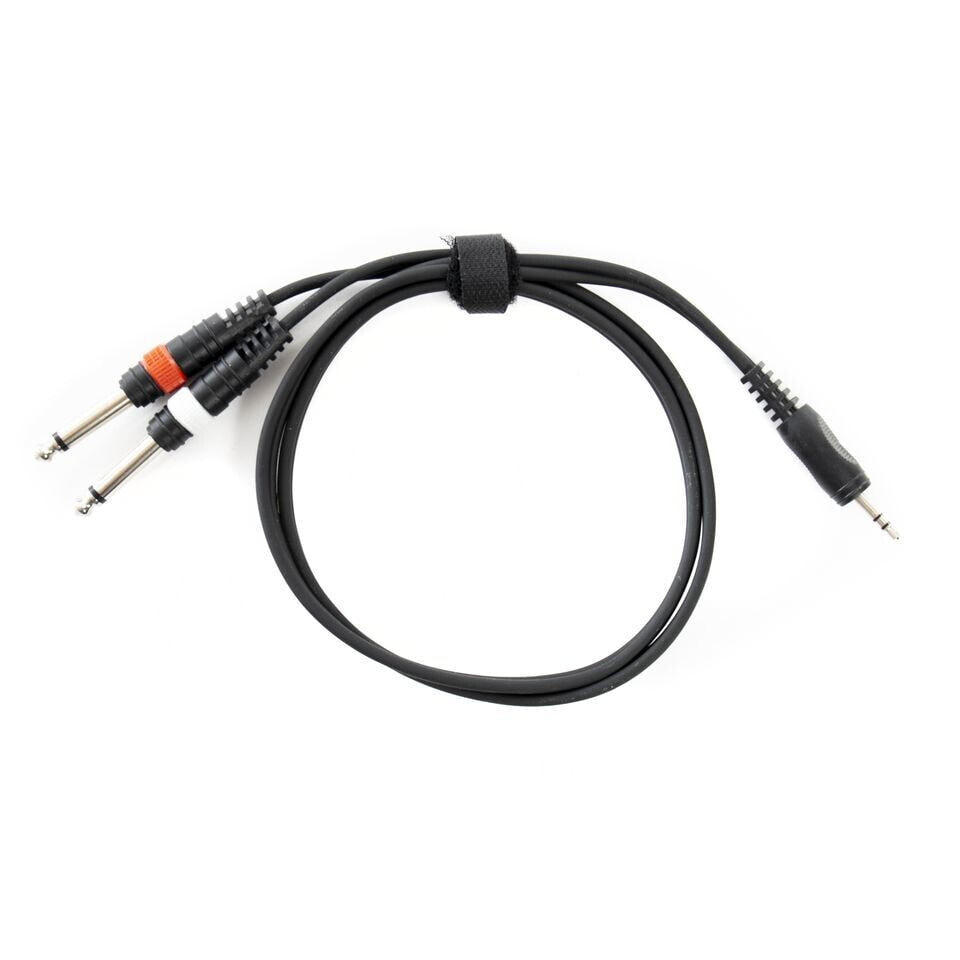 MUSIC STORE Soundcard Cable Jack 1 m 2x Jack To 3,5mm Stereo Jack