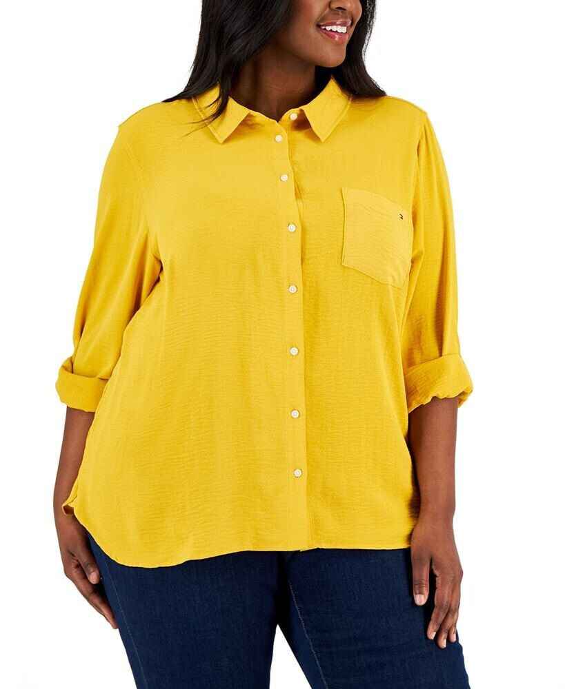 Tommy hilfiger deals shirts plus size