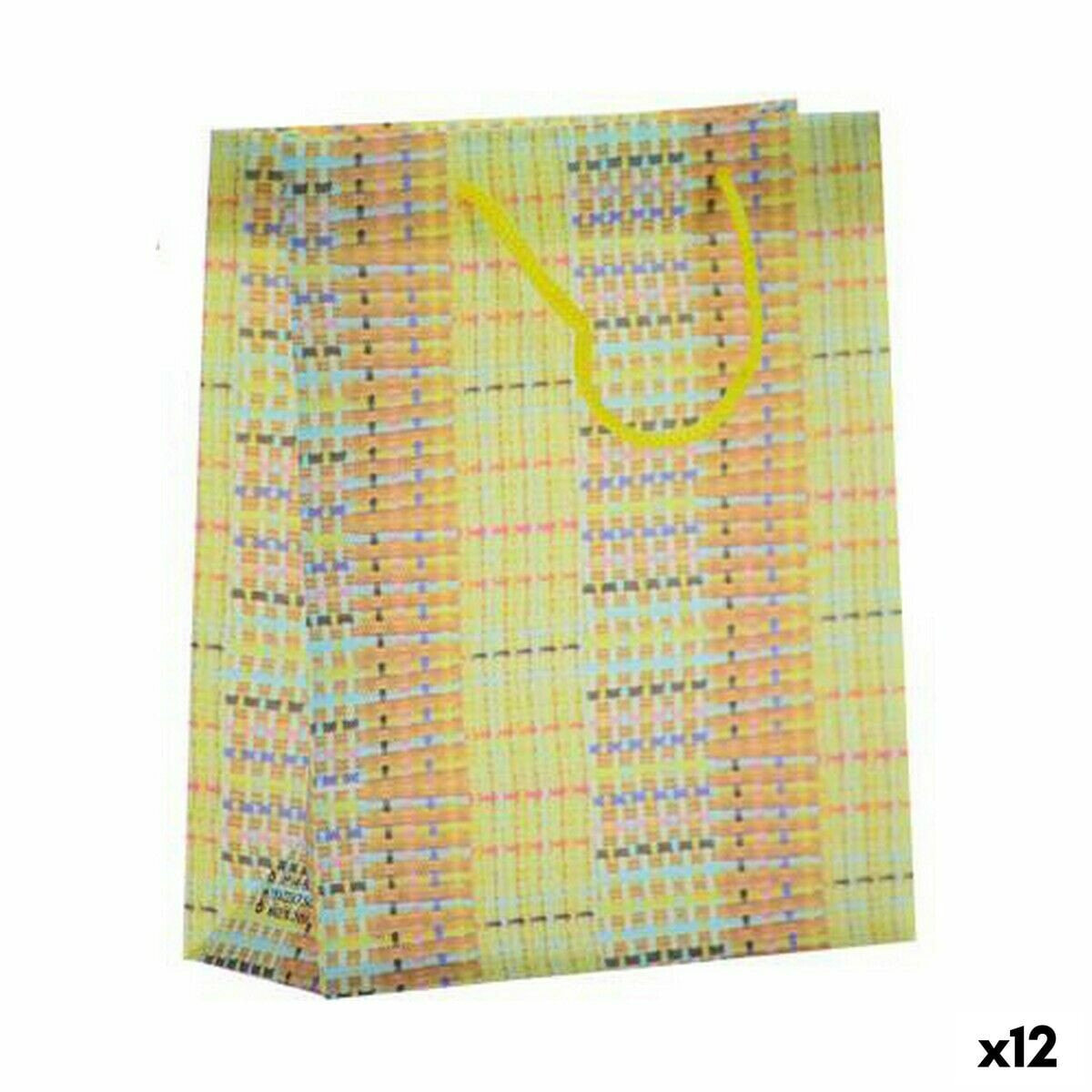Bag Stripes Plastic 7,5 x 22 x 18 cm (12 Units)