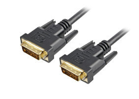Sharkoon DVI-D/DVI-D (24+1), 1 m DVI кабель Черный 4044951017355