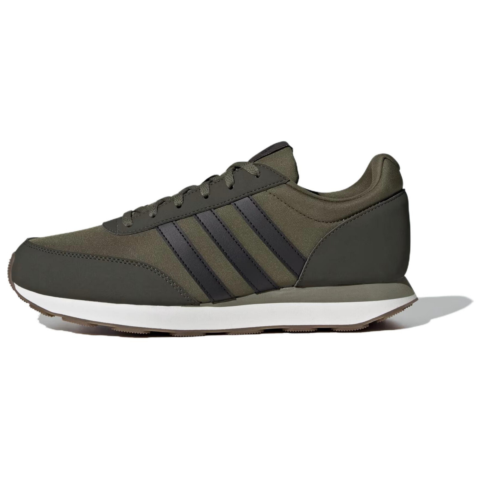 Adidas Neo RUN 60S 3.0 Slip-Resistant Low-Top Casual Shoes Unisex Dark Green