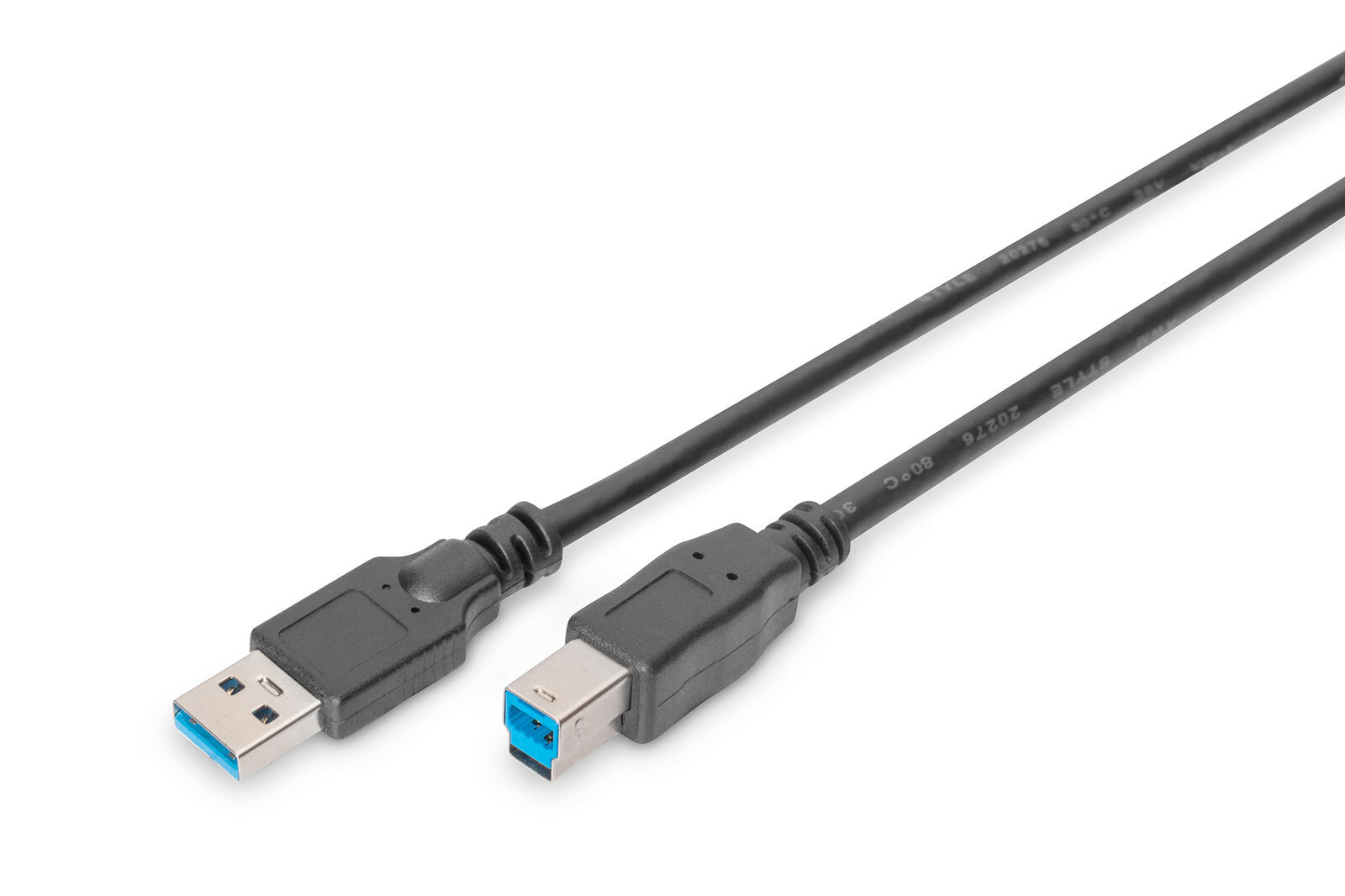 Digitus 1.8m, USB2.0-A/USB2.0-B USB кабель 1,8 m 3.2 Gen 1 (3.1 Gen 1) USB A USB B Черный DB-300115-018-S