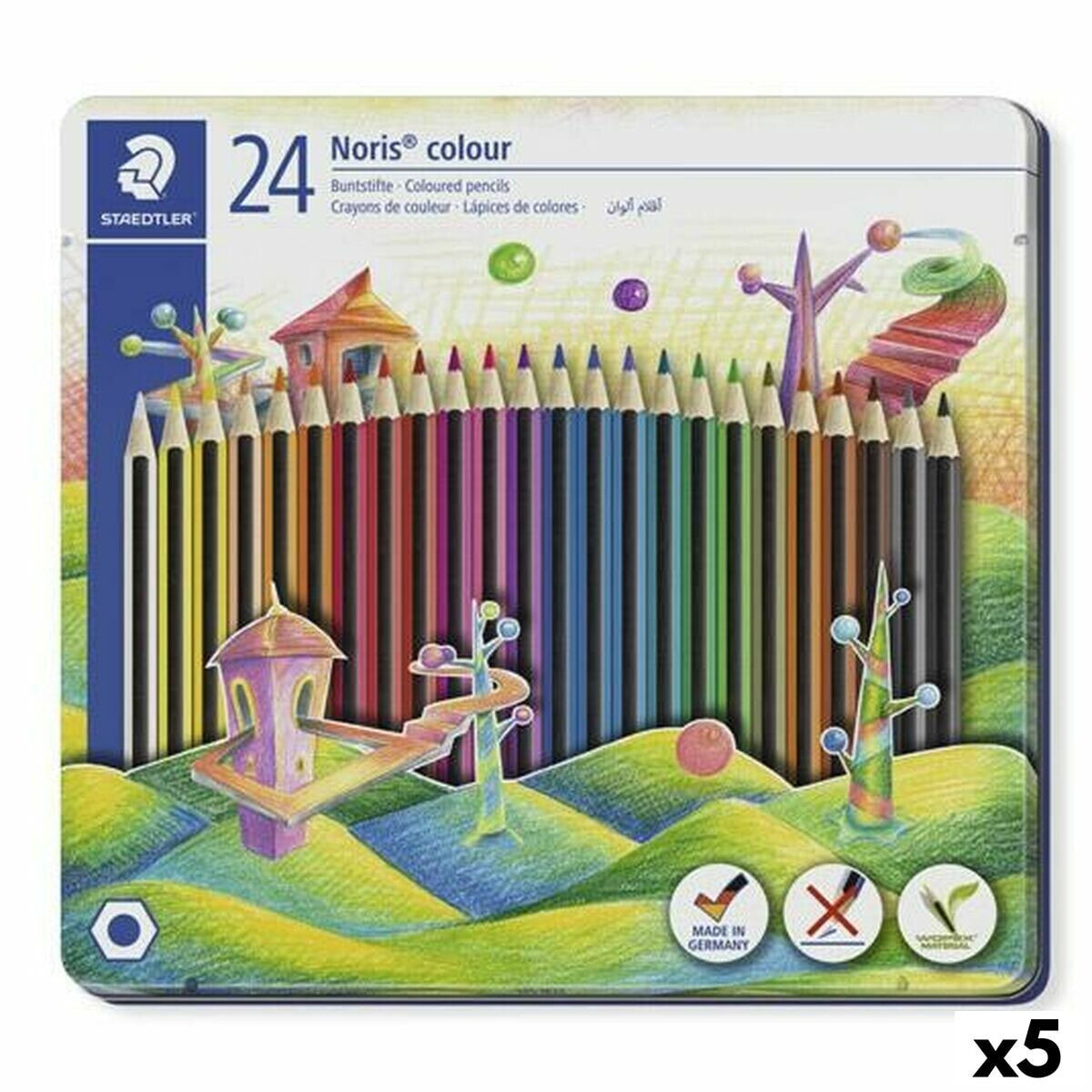 Colouring pencils Staedtler Noris Multicolour (5 Units)