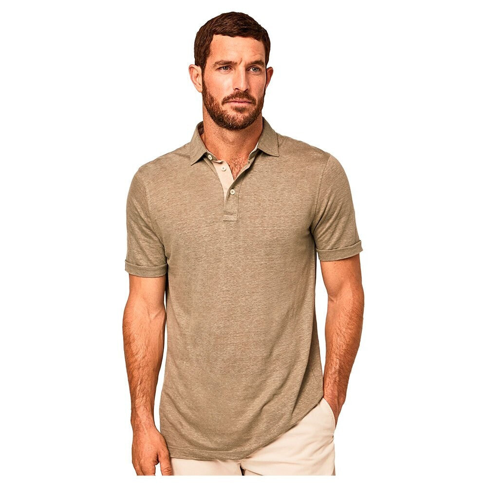 HACKETT Stripe Trim Short Sleeve Polo