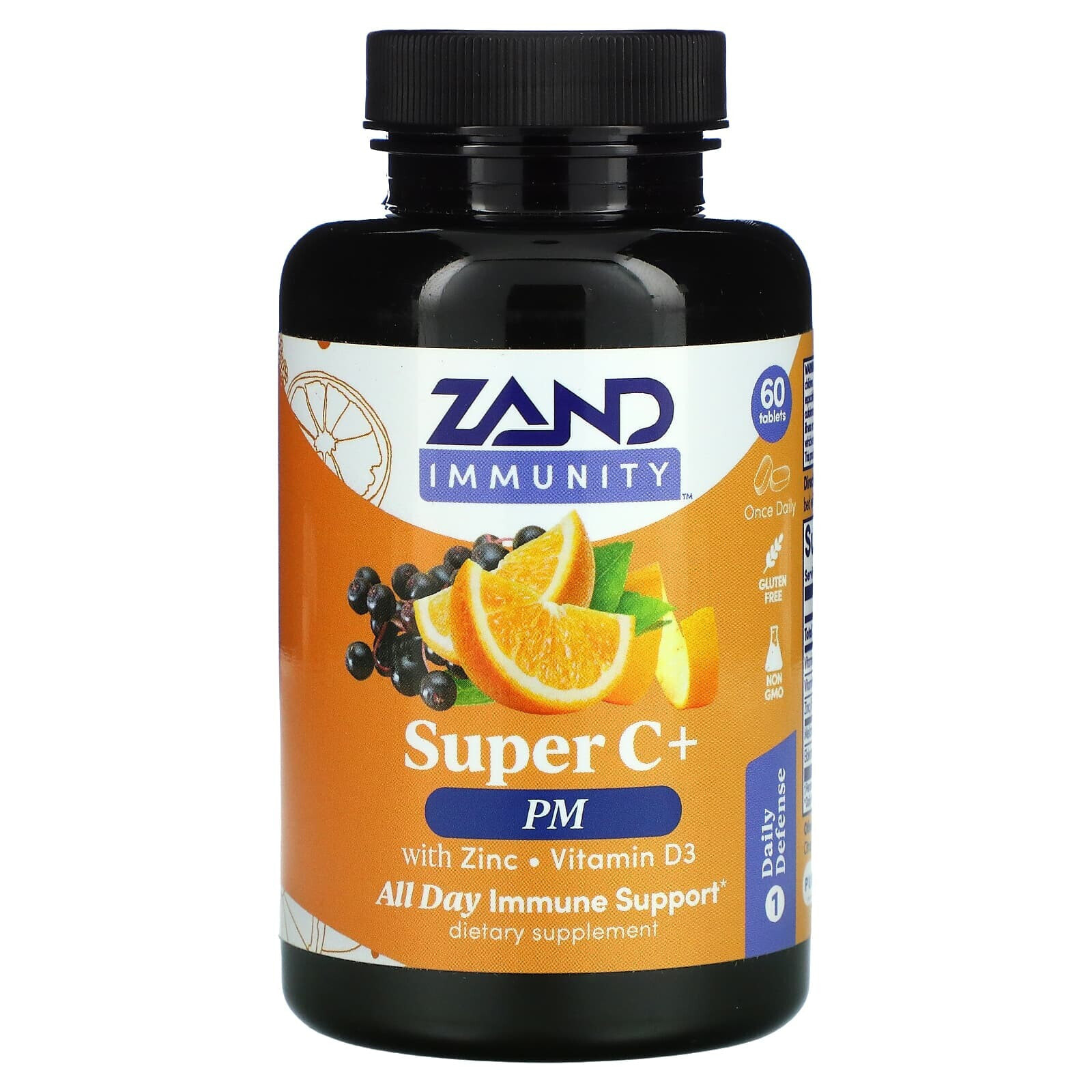 Immunity, Super C+ PM, With Zinc/Vitamin D3, 60 Tablets