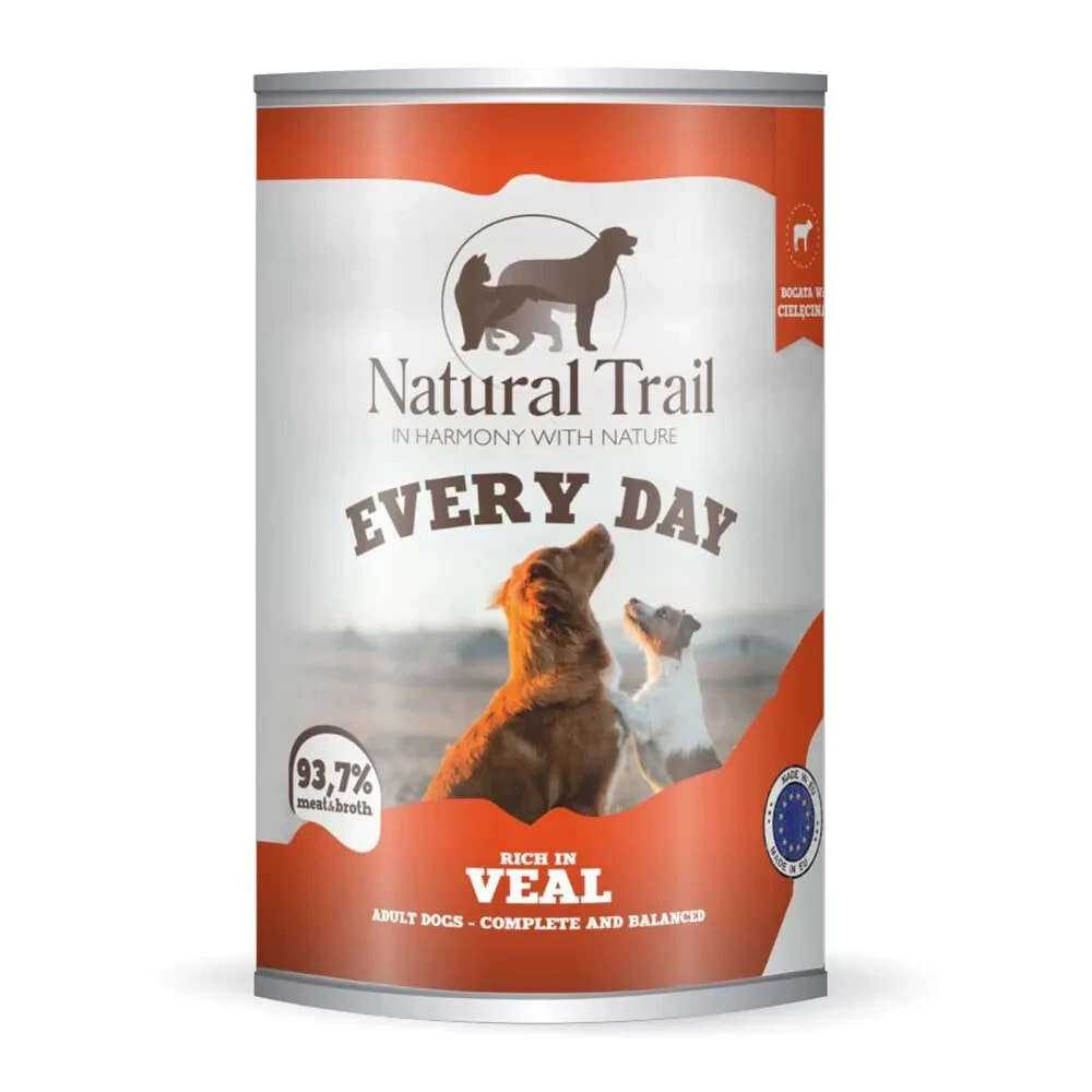 NATURAL TRAIL Every day rich veal wet dog food 400g