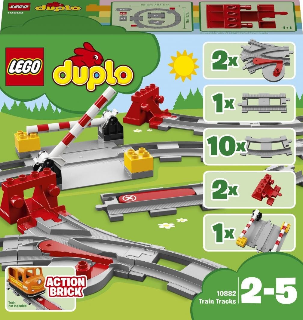 Детские Конструкторы LEGO Duplo 10882 Train Tracks Lego купить от 1940  рублей в интернет-магазине ShopoTam, конструкторы LEGO Lego