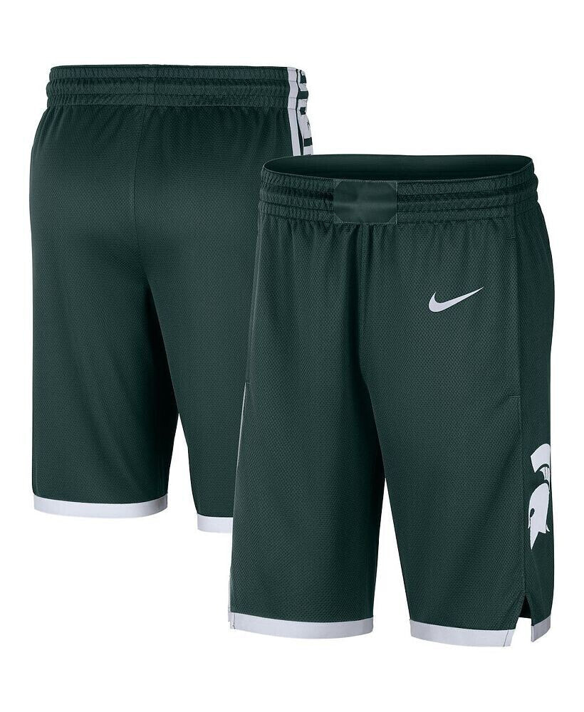 Nike men's Green Michigan State Spartans Logo Replica Performance Basketball Shorts