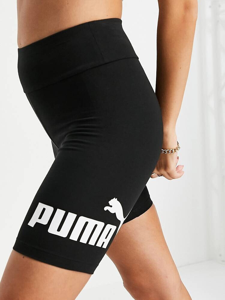 Puma – Essentials – Leggingsshorts in Schwarz