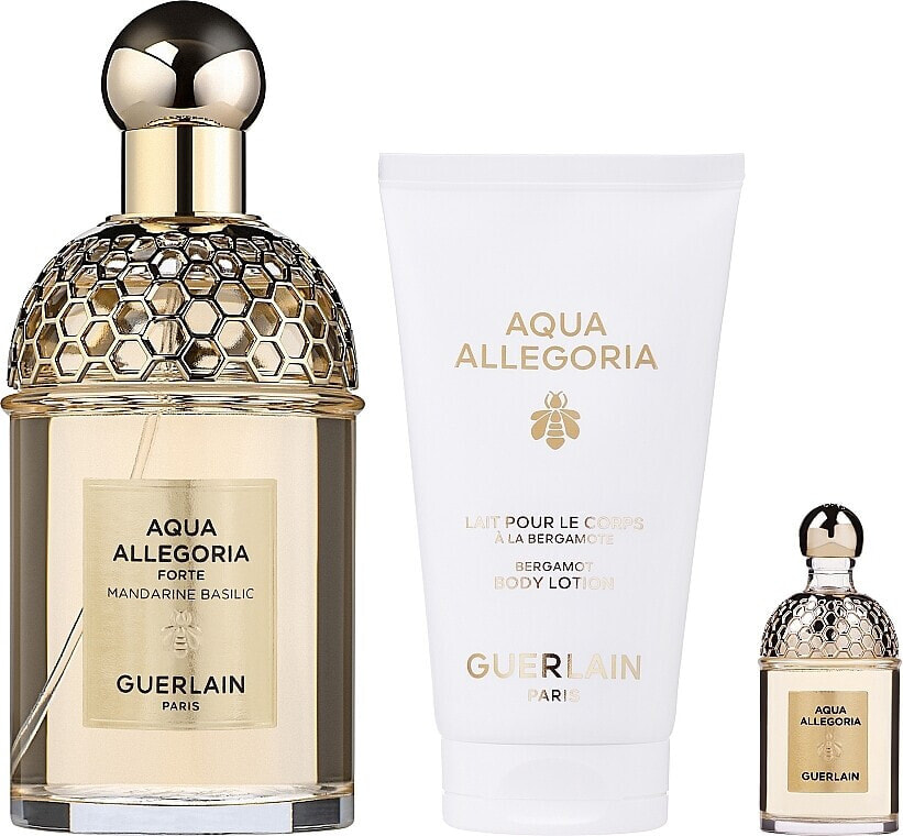 Guerlain Aqua Allegoria Forte Mandarine Basilic - Duftset (Eau de Parfum 75 ml + Körperlotion 75ml + edp 7.5 ml)