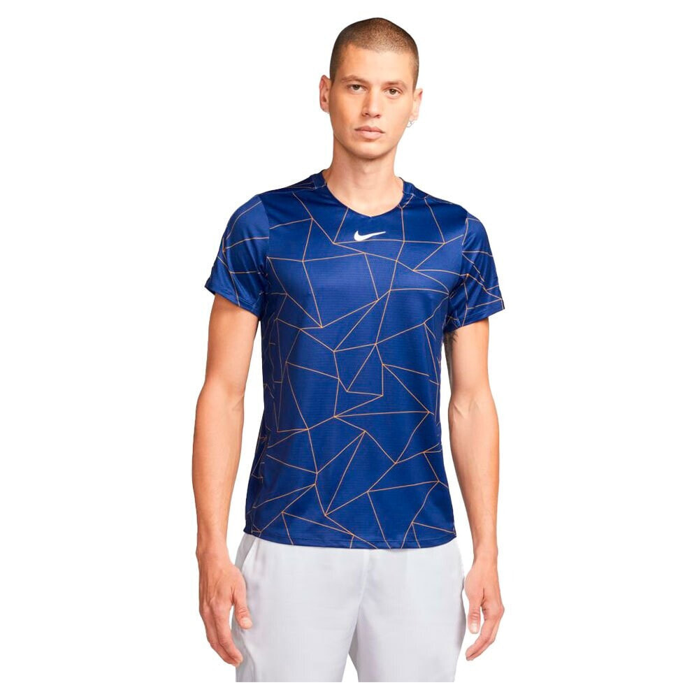 NIKE Court Dri Fit Advantage Printed Short Sleeve T-Shirt