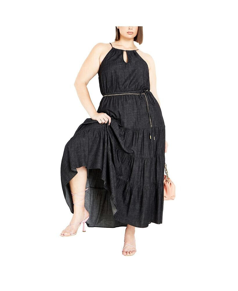 CITY CHIC plus Size Hamptons Tier Maxi Dress