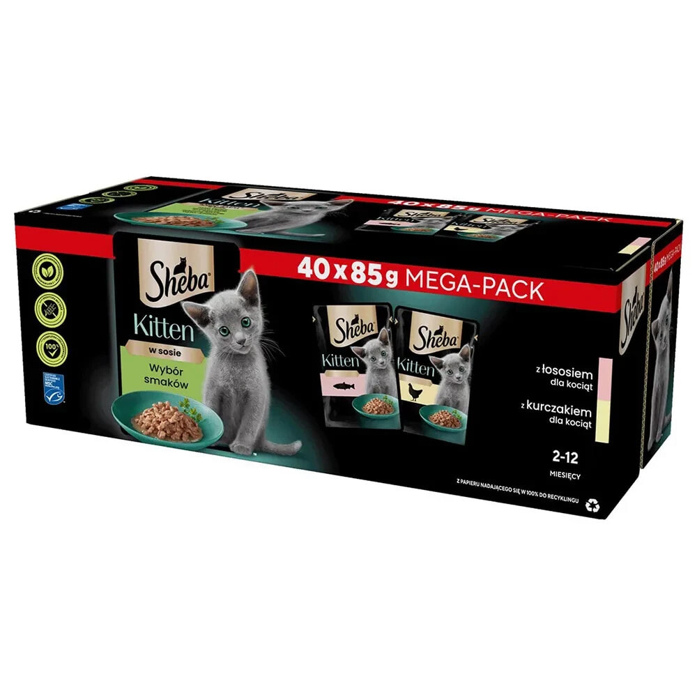 SHEBA Selectionflavorssauce 40X85g wet kitten food