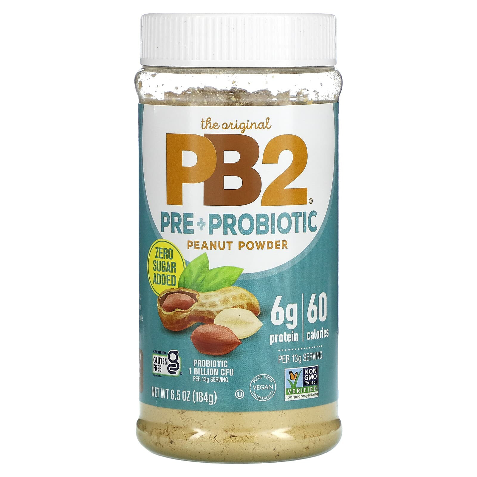 Белл Плантайшн, The Original PB2, арахисовый порошок с пре- и пробиотиками, 184 г (6,5 унции)