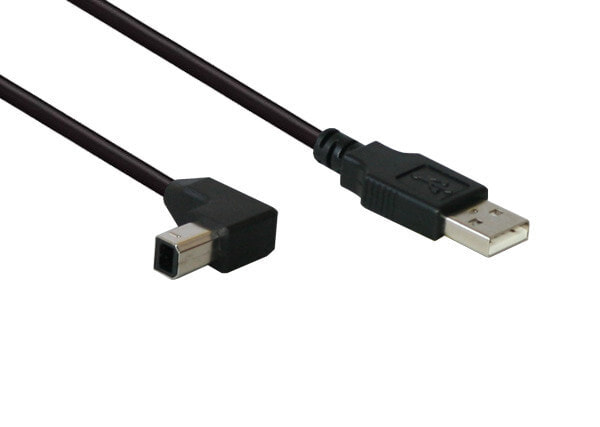 Alcasa USB A/USB B, 5 m USB кабель USB 2.0 Черный 2510-5W