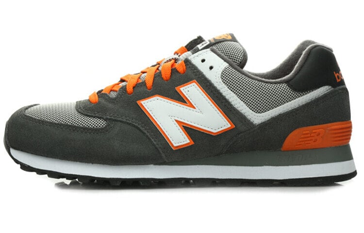 New Balance NB 574 复古 低帮 跑步鞋 男女同款 灰橙色 / Кроссовки New Balance NB 574 ML574CGO