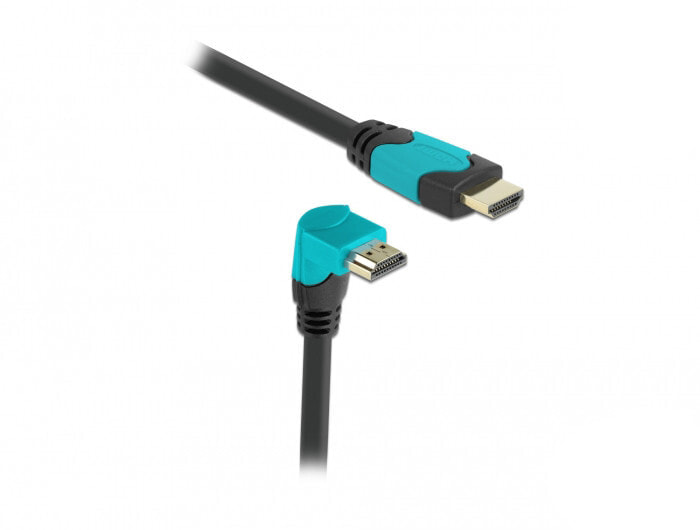 Delock 86991 - 1 m - HDMI Type A (Standard) - HDMI Type A (Standard) - 3D - 48 Gbit/s - Black - Blue