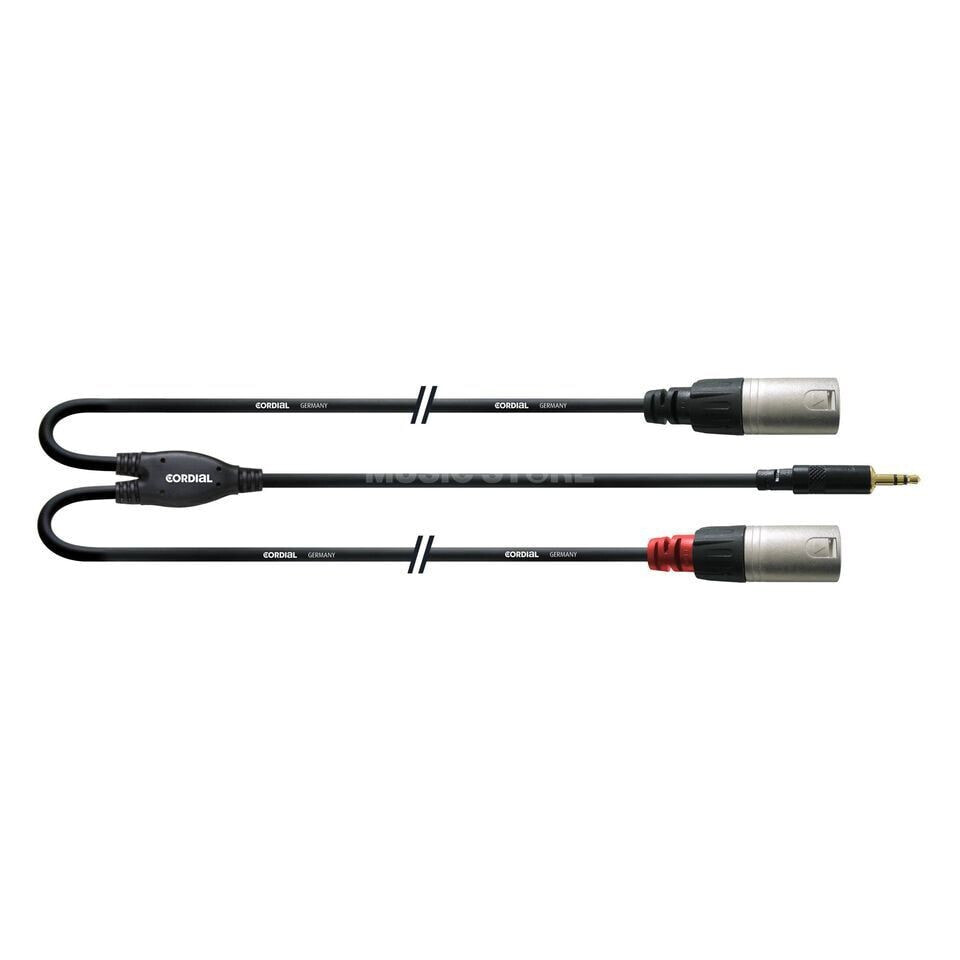 Cordial CFY 3 WMM-LONG Y-Audio Cable XLR male 3m Rean