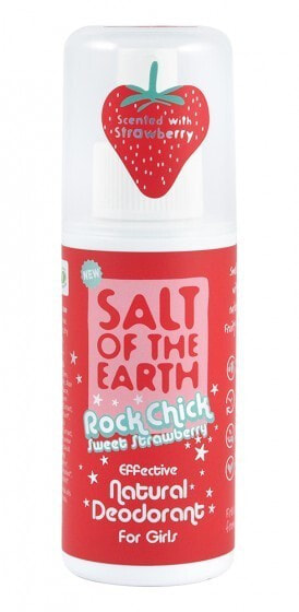 Salt Of The Earth Rock Chick Sweet Strawberry Natural Deodorant Натуральный дезодорант, с ароматом клубники 100 л