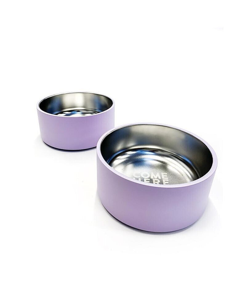 Come Here Buddy matching Dog Bowl Set of 2