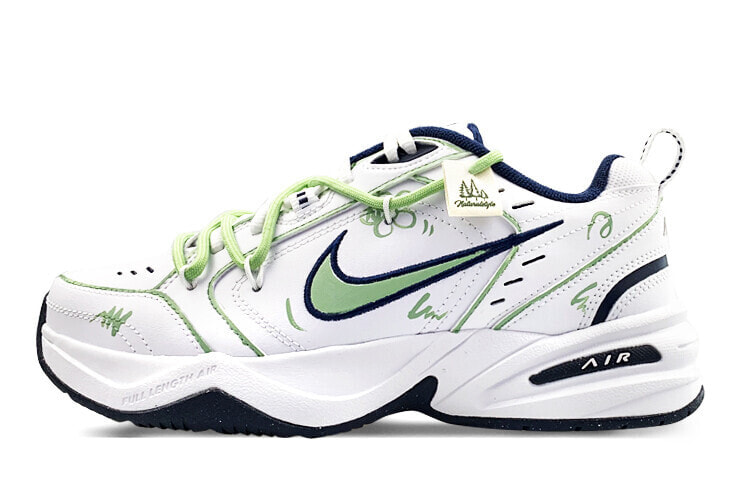 Nike Air Monarch 4 Chunky Sneakers Unisex Low-Top White/Green Black