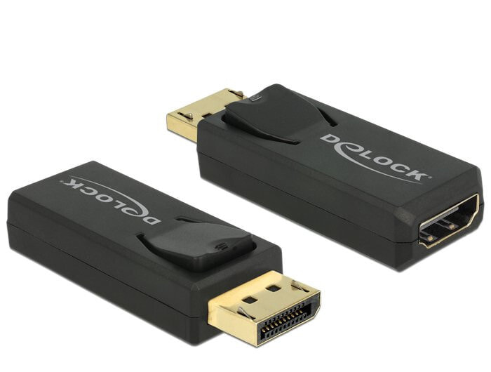 DeLOCK 65571 кабельный разъем/переходник Displayport 1.2 HDMI Черный