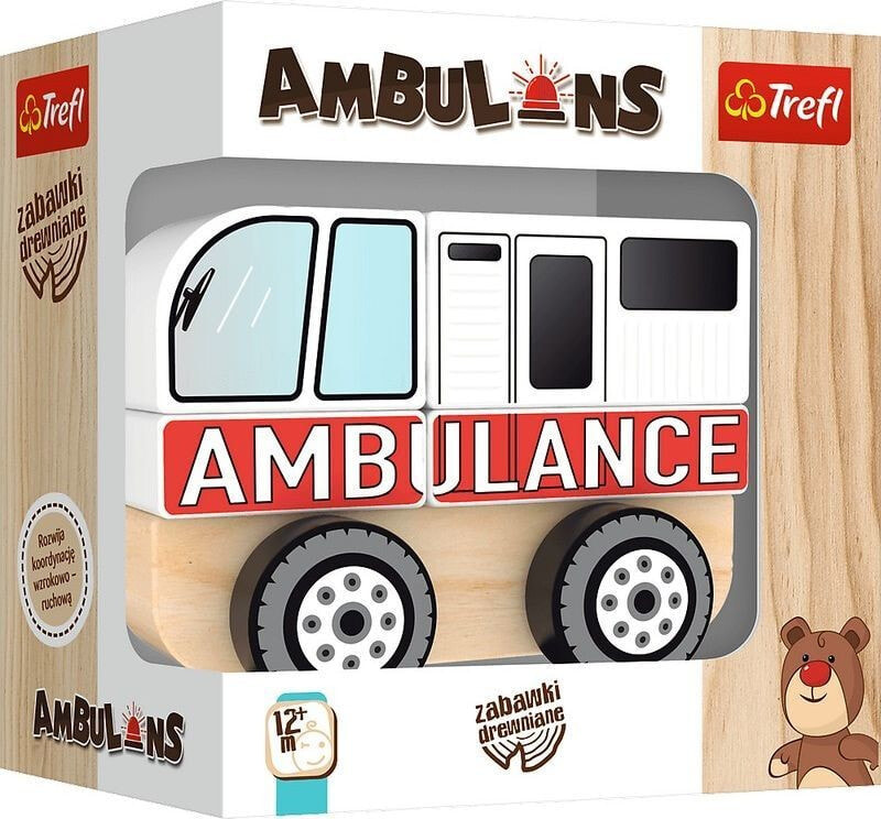 Trefl Zabawka drewniana - Ambulans TREFL