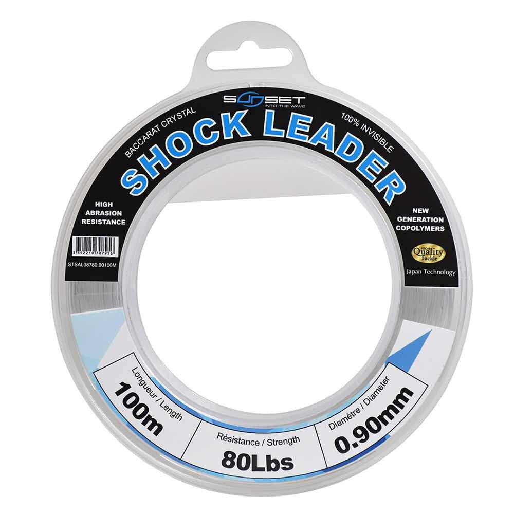SUNSET RS Competition Shock Leader Baccarat Crystal 100 m Monofilament