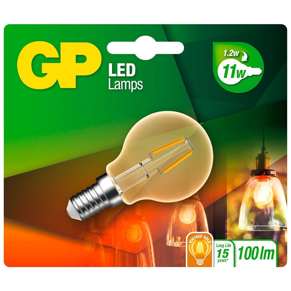 GP BATTERIES Lighting Led Mini Globus Gold E14 25W Filament Light Bulb