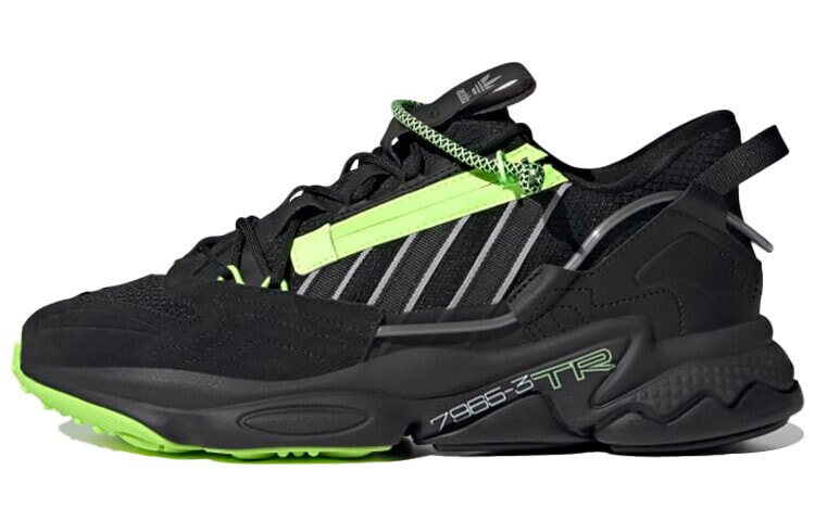 adidas originals Ozweego Zip 减震防滑 低帮 生活休闲鞋 男女同款 黑色 / Кроссовки Adidas Originals Ozweego GZ2643