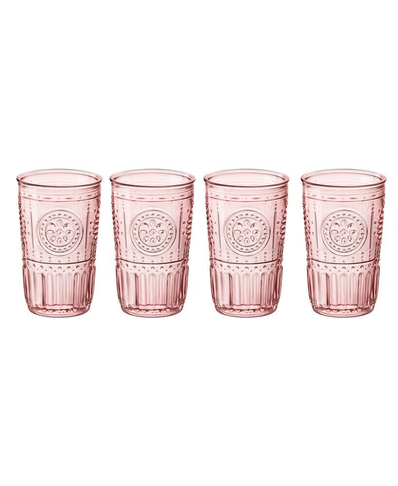 Light Pink Romantic Water Glass, Set of 4