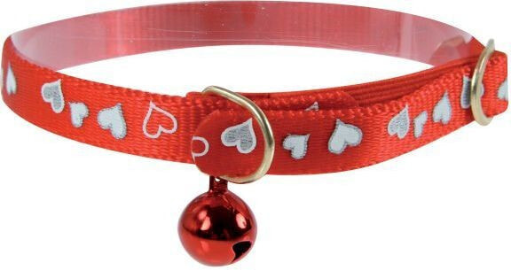 Zolux Reflective collar "Heart" 30cm - red color