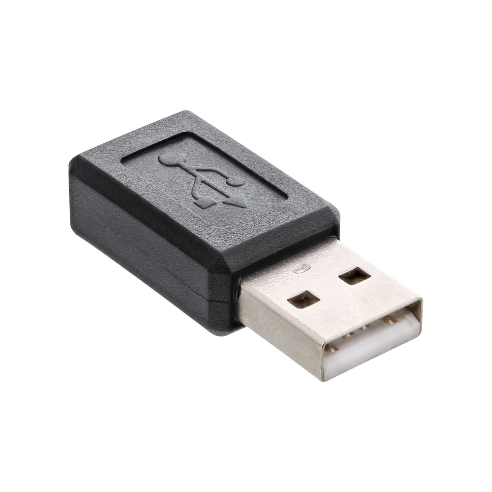 InLine 31612 кабельный разъем/переходник USB A Micro-USB B Черный