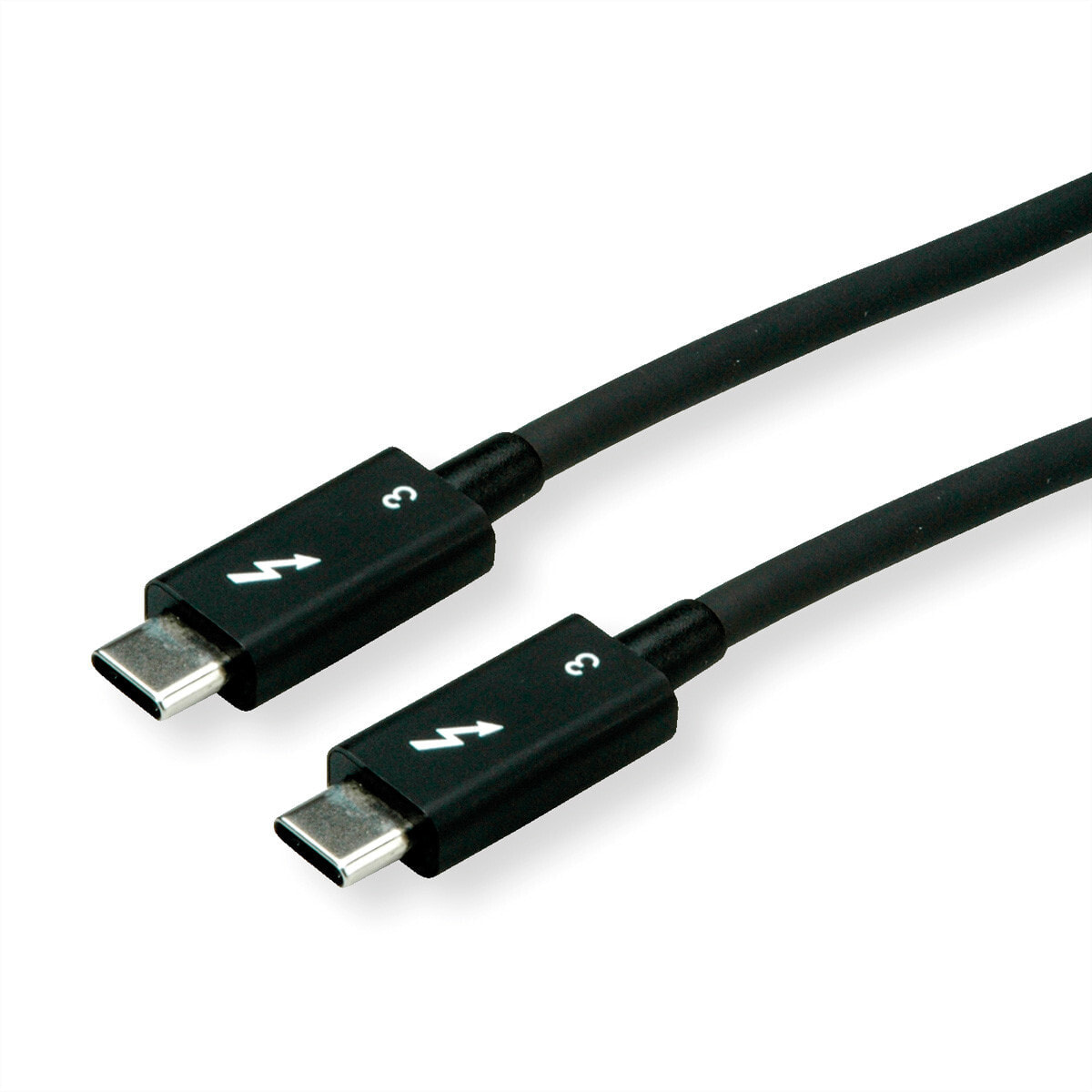 ROLINE 11.02.9040 USB кабель 0,5 m 3.2 Gen 2 (3.1 Gen 2) USB C Черный