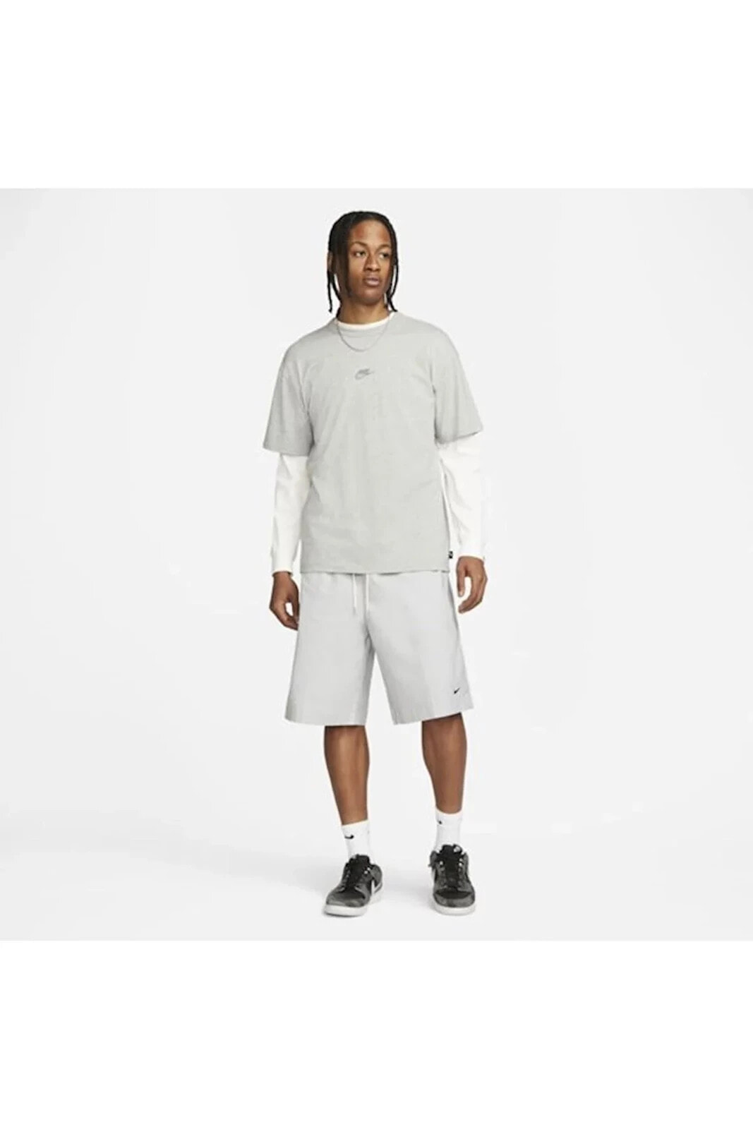 Sportswear Style Essentials Men's Woven Oversized Shorts - Grey