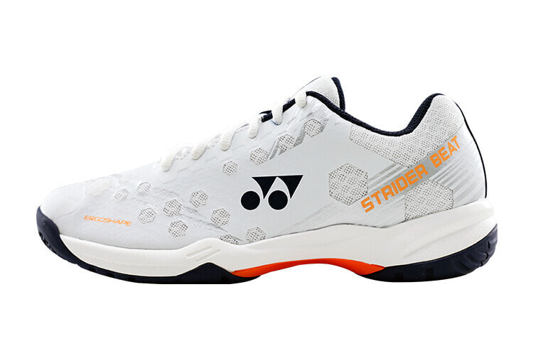 YONEX Badminton Shoes Unisex Low-Top White/Orange