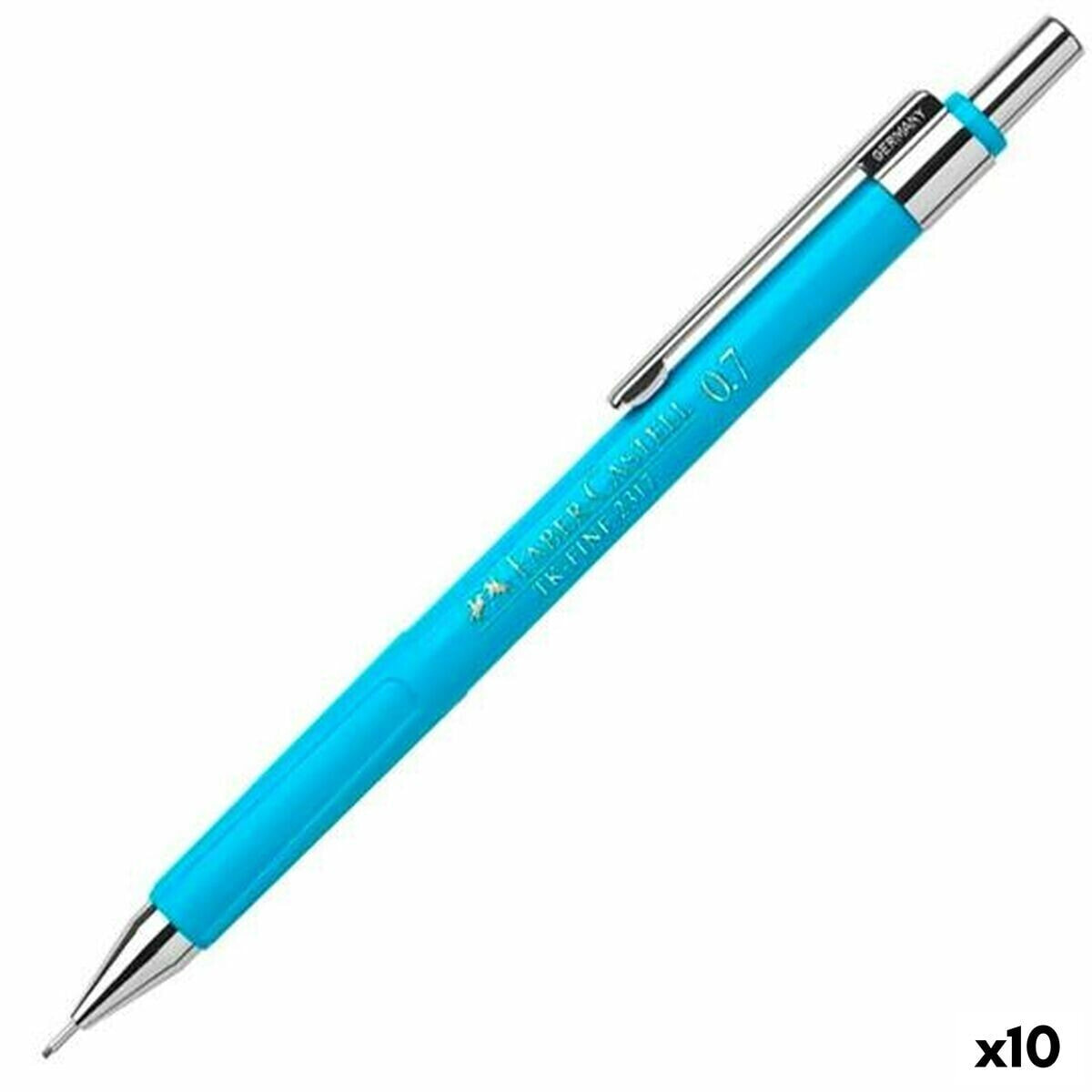 Pencil Lead Holder Faber-Castell TK-Fine 2317 Blue 0,7 mm (10 Units)