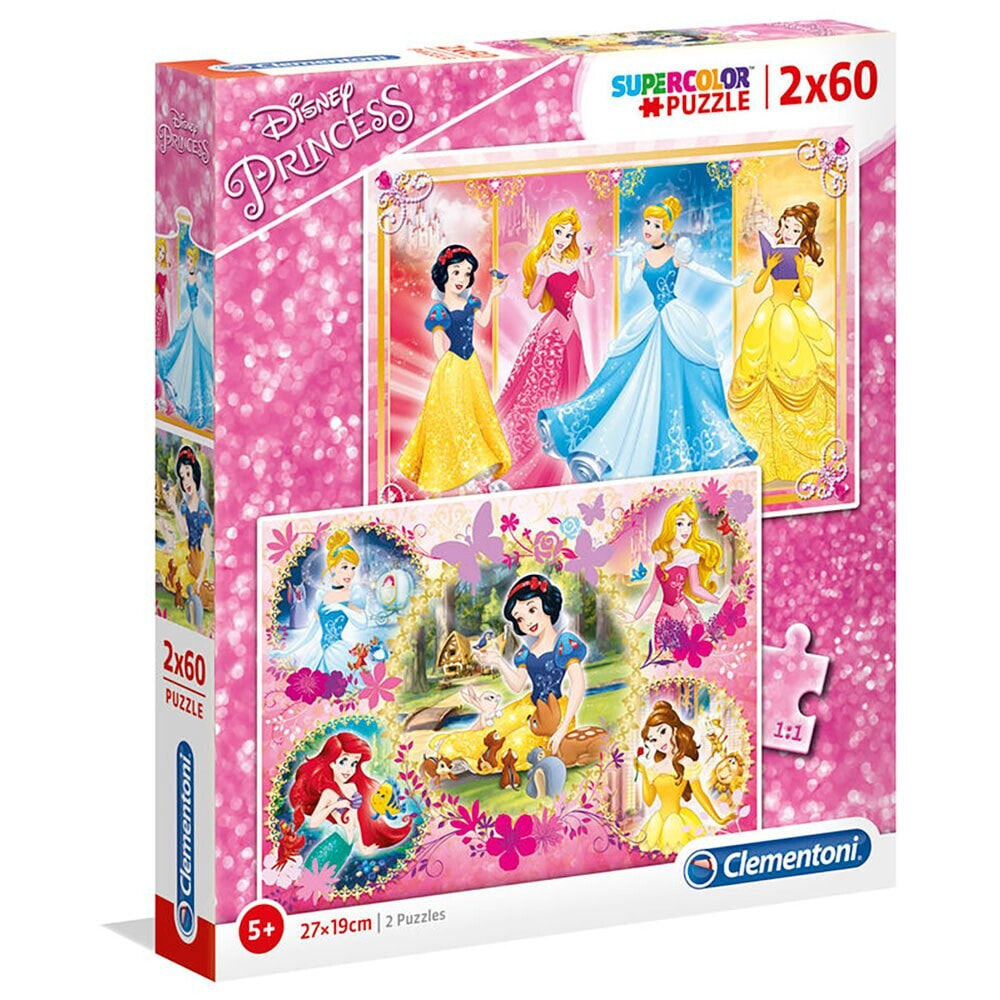 CLEMENTONI Disney Princess Puzzle 2x60 Pieces