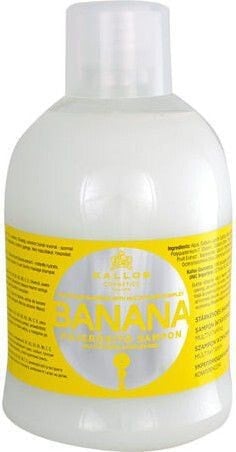 Kallos Banana Fortifying Shampoo Укрепляющий и увлажняющий банановый шампунь для сухих волос 1000 мл