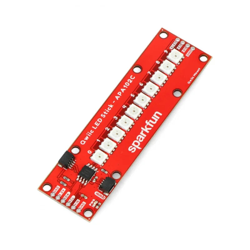 Qwiic LED Stick - LED strip APA102C - 10 LEDs - SparkFun COM-18354