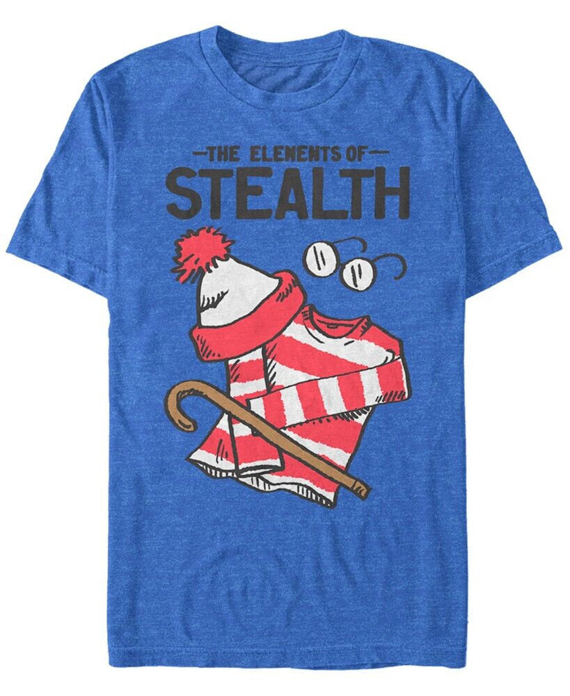 Fifth Sun where's Waldo? Men's Elements Of Stealth Short Sleeve T-Shirt