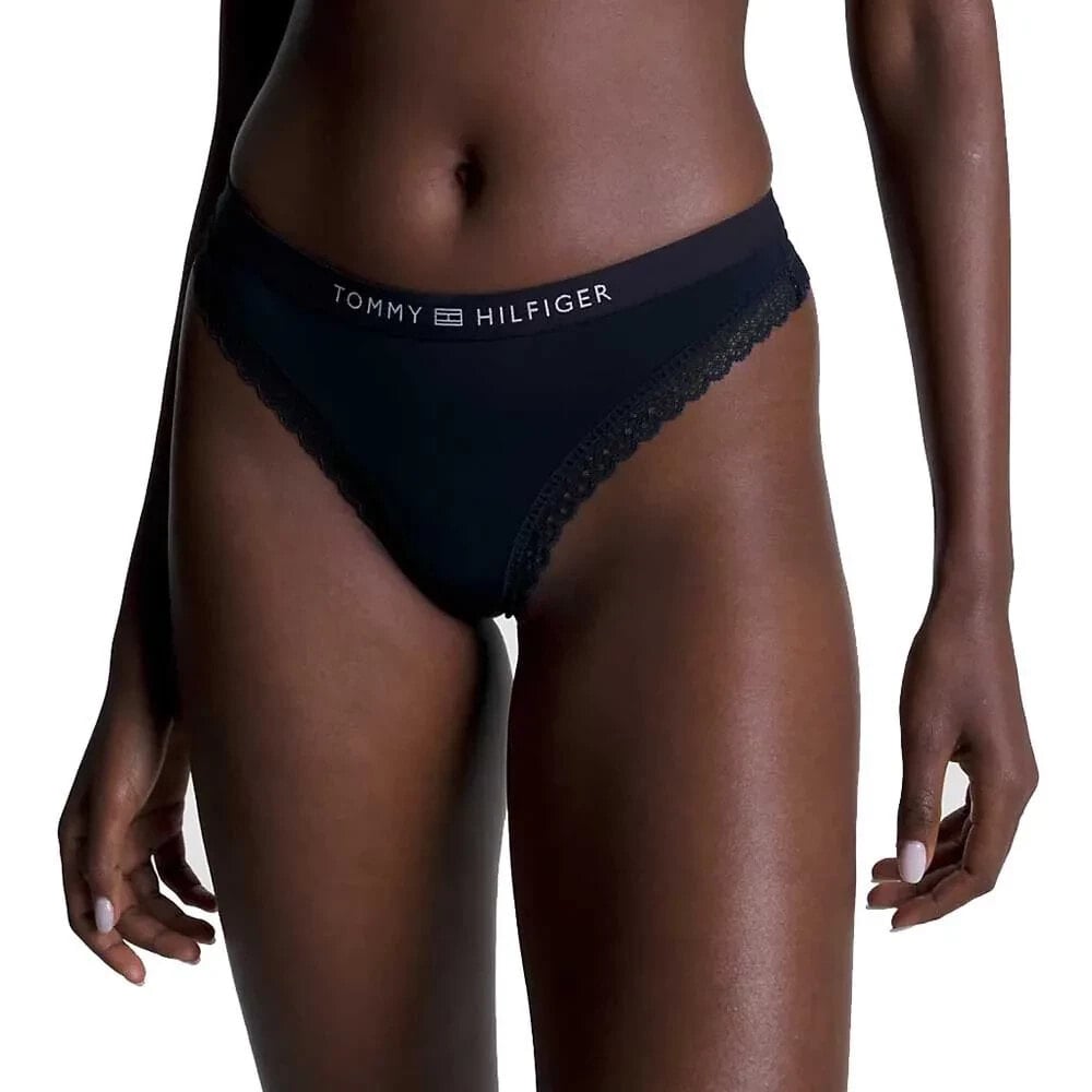 TOMMY HILFIGER Tonal Logo Lace Thong