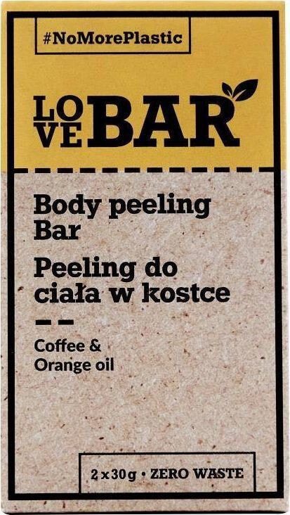 Love Bar Body Скраб для тела Кофе и масло апельсина 2х30 г