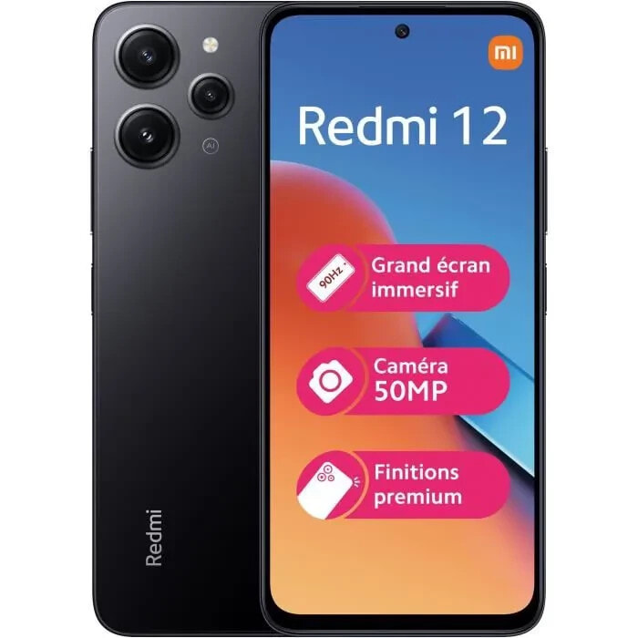 Xiaomi - Redmi 12 4 - 128 GB - Schwarz