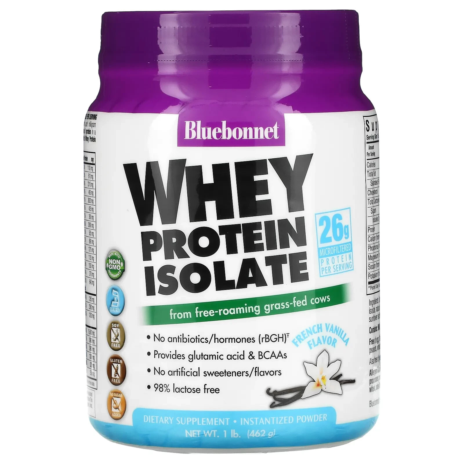 Whey Protein Isolate, French Vanilla, 2 lbs (924 g)