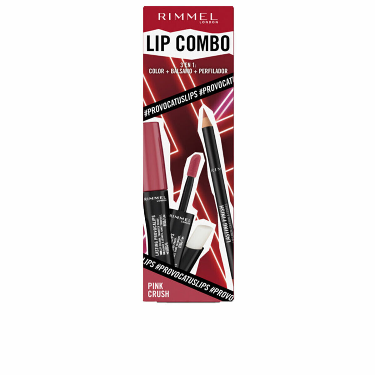 макияжный набор Rimmel London Lip Combo 3 Предметы Pink Crush