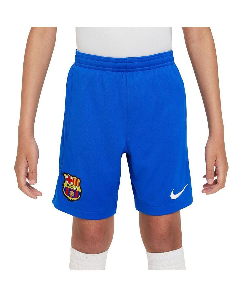 Nike big Boys Royal Barcelona 2023/24 Away Stadium Performance Shorts